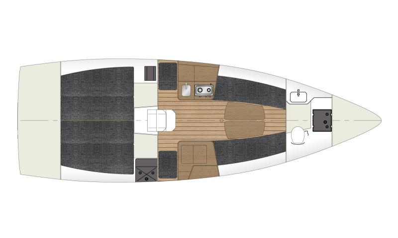 Sun Fast 3300 │ Sun Fast of 10m │ Boat Sailboat Jeanneau SF3300-Layout 19134